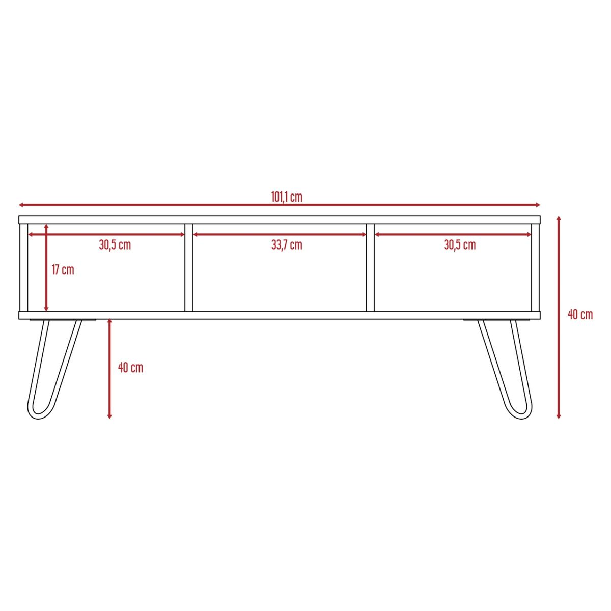 TUHOME - Muebles De Tv Vassel Tuhome