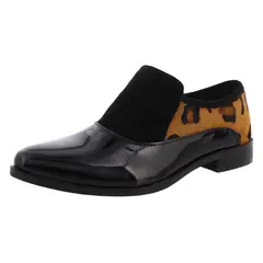 FREE PEOPLE - Mocasines Donald BRADYSLIPBLACKLEOPARD