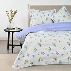 AMERICAN FAMILY - CUBRECAMA QUILT ESTAMPADO NADINE 2.5 PLAZAS KING