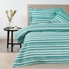 AMERICAN FAMILY - CUBRECAMA QUILT ESTAMPADO REMI 2.5 PLAZAS KING