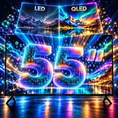KUMARA - Televisor Smart TV QLED 4K de 55" con HDR10 y Bluetooth KQ55V25