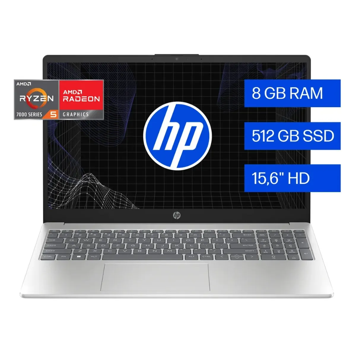 HP - Notebook HP 15-fc0079la AMD Ryzen 5 8GB RAM 512GB