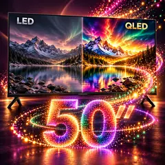 KUMARA - Smart TV QLED 50 Pulgadas 4K UHD HDR VIDAA KQ50V25