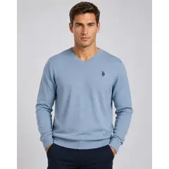 US POLO ASSN - Sweater Cuello en V Básico Hombre U.S. Polo Assn.