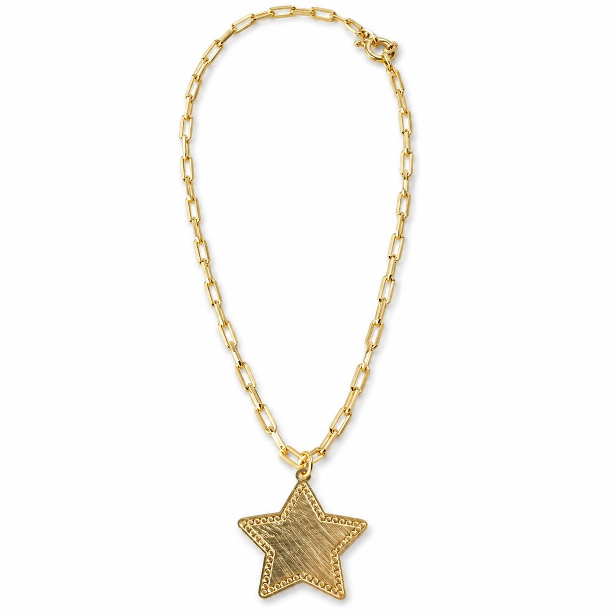 JOYAS CRISOL - Collar de Estrella para Mujer Bañado en Oro de 18K