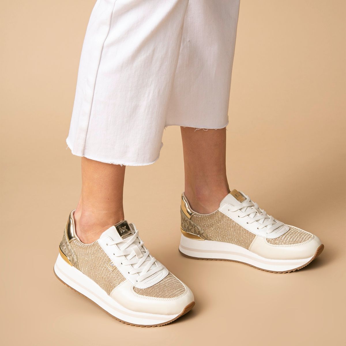 MICHAEL KORS - Zapatilla Urbana Mujer Dorado Michael Kors