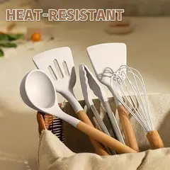 CHEF - Set Utensilios Cocina Umite 33 Piezas Silicona Antiadherente