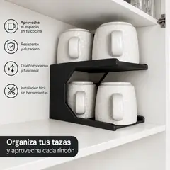 ELAB PROPIA - Organizador Para Tazas Estante Cocina