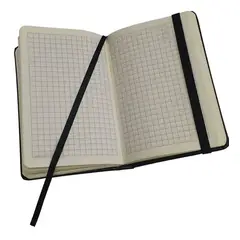 GENERICO - Libreta Tipo Moleskine Cuadriculada 100 Páginas 14x21 cm