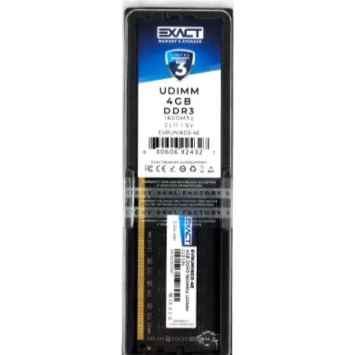 EXACT - Memoria Exact DDR3 8GB 1600 Mhz 1.35V - Notebook SODIMM - Retail