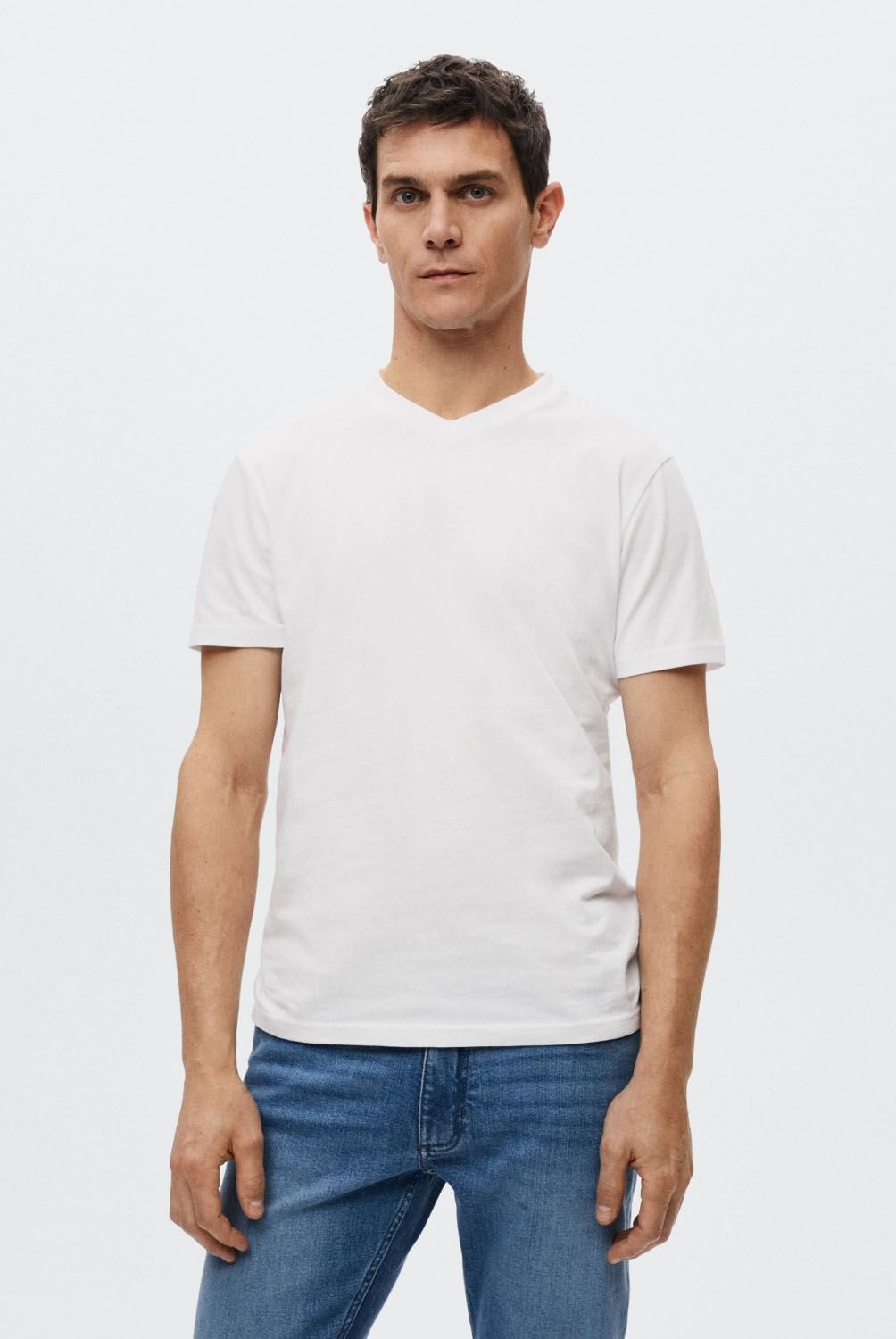 MANGO MAN - Polera Básica Algodón Sostenible Hombre Mango Man