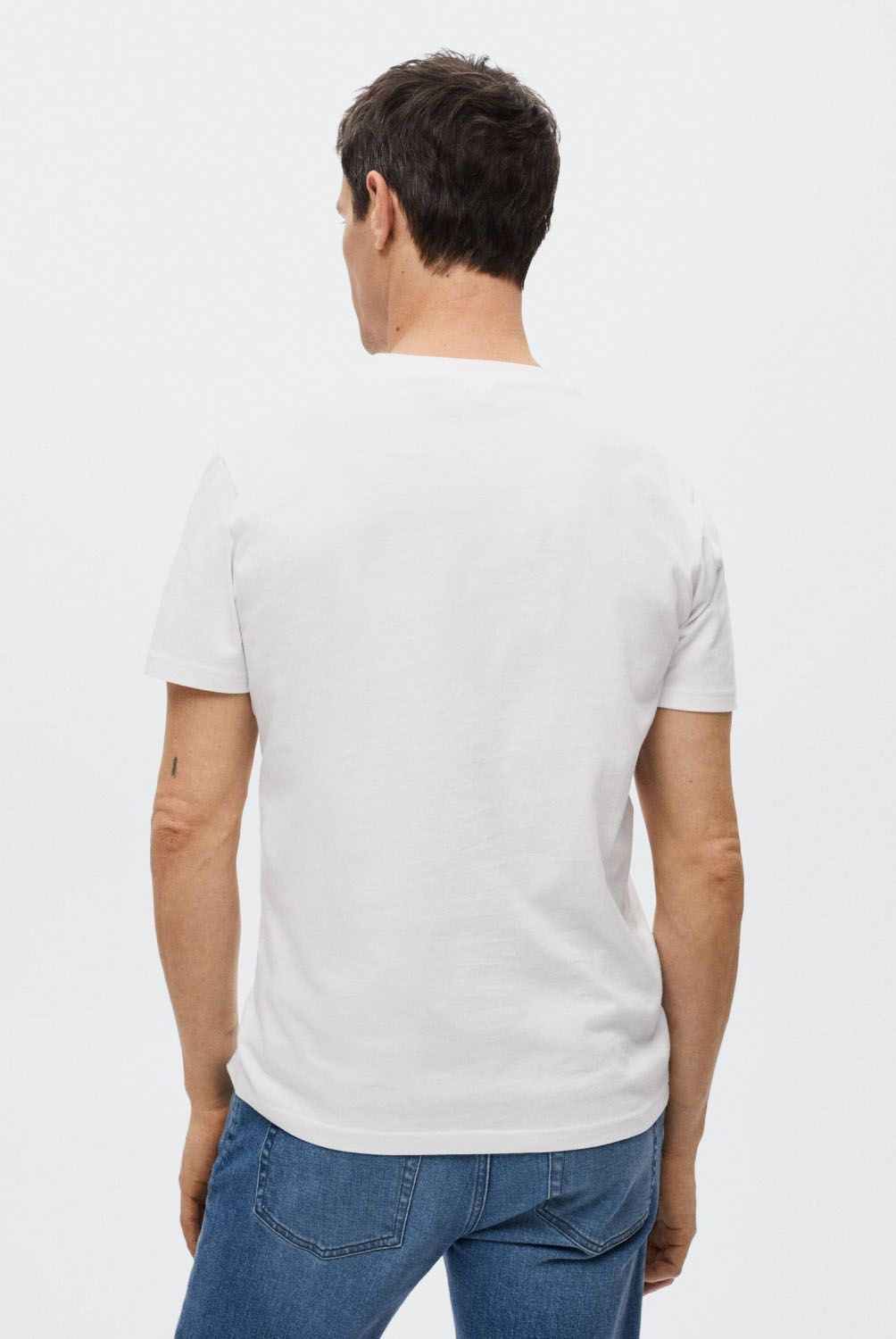 MANGO MAN - Polera Básica Algodón Sostenible Hombre Mango Man