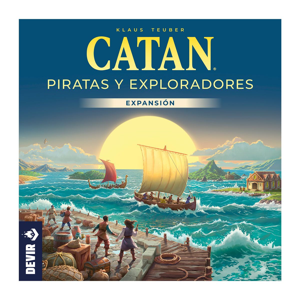CATAN STUDIO - Juego de Mesa Catan Piratas y Exploradores Expansión de Estrategia Familiar