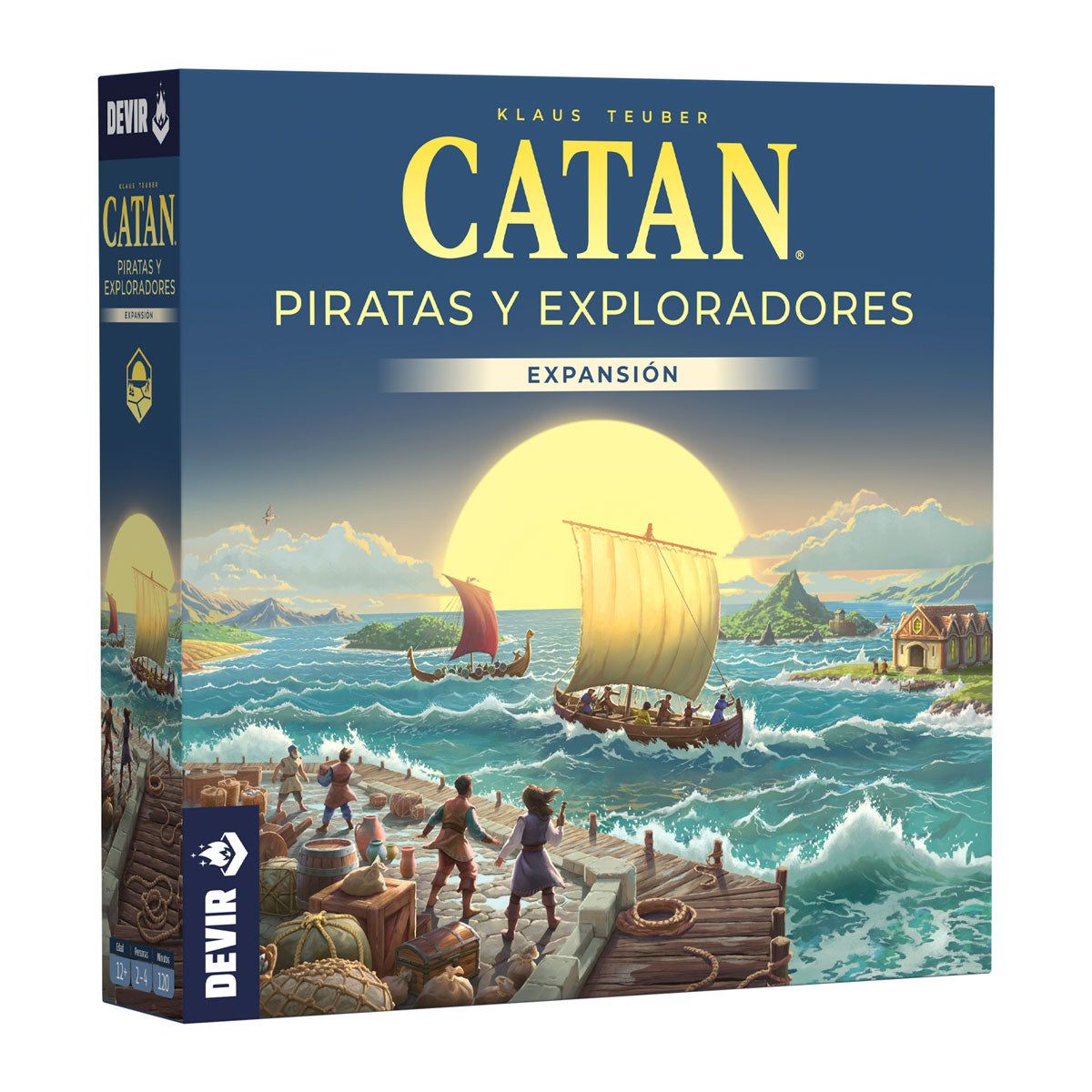 CATAN STUDIO - Juego de Mesa Catan Piratas y Exploradores Expansión de Estrategia Familiar