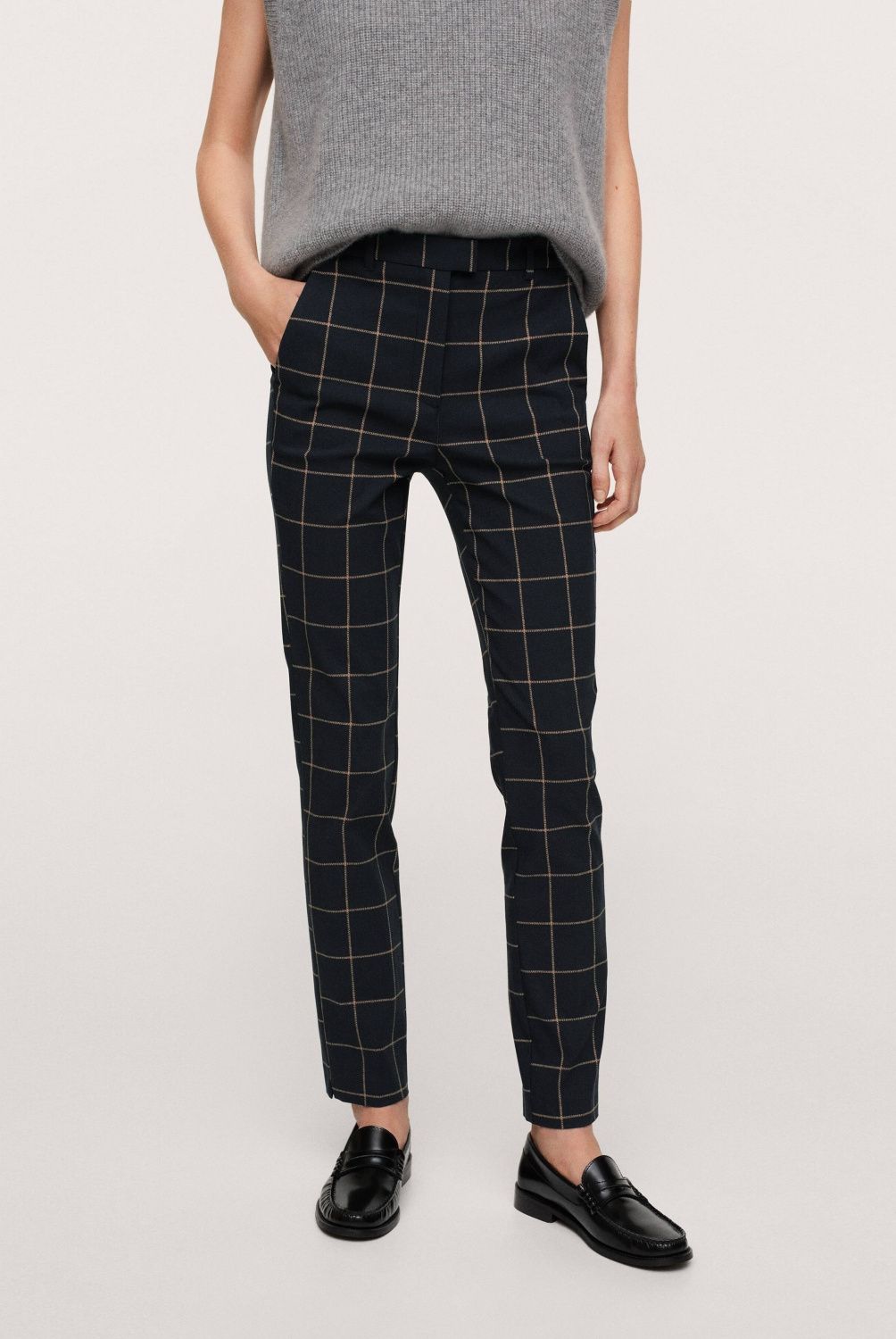MANGO - Mango Pantalón Skinny Crop Cola Mujer