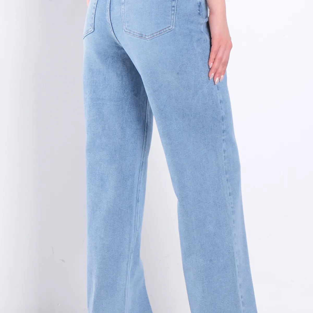 WADOS JEANS MUJER RECTO TIRO MEDIO PRETINA BASICA 1 BOTON | Falabella Chile
