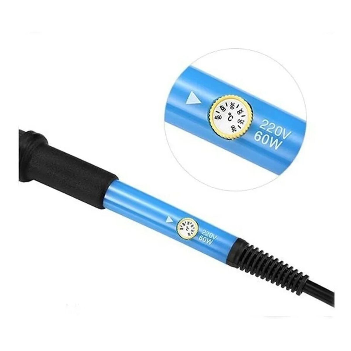 GENERICO - Kit Eléctrico Cautin 60W Regulable 16 Accesorios