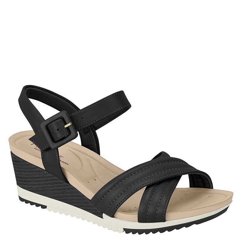 MODARE - Sandalia Mujer Negro
