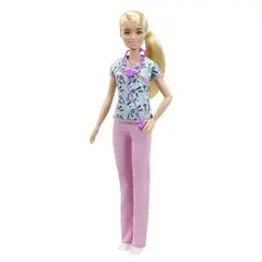 BARBIE - Muñeca enfermera con estetoscopio 30 cm