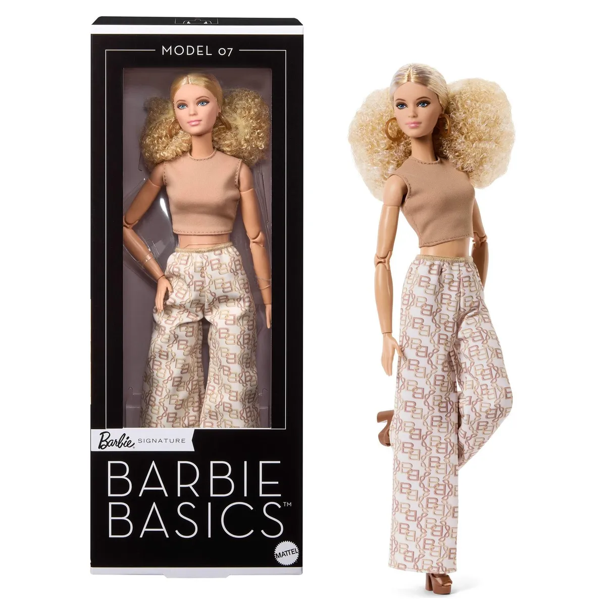 BARBIE - Muñeca de moda Barbie Basics Modelo 06 rubia articulada