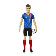 BARBIE - Muñeca Ken jugador de fútbol