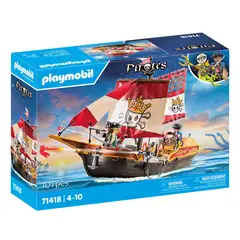 PLAYMOBIL - Barco pirata con figuras y accesorios