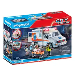 PLAYMOBIL - Ambulancia con accesorios y 3 figuras