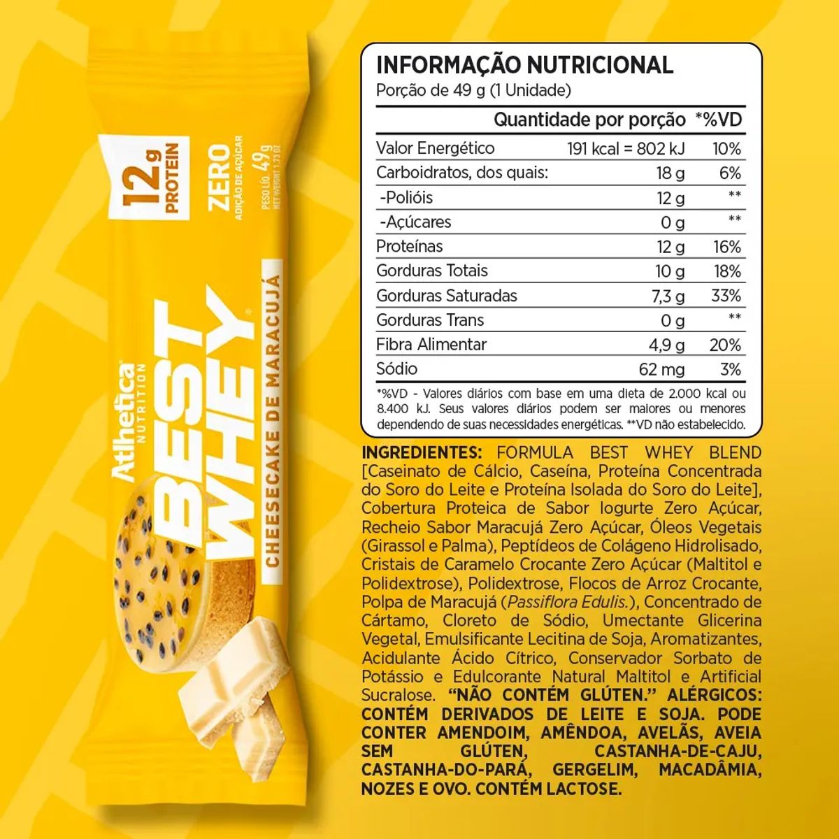 ATLHETICA NUTRITION - BARRAS BEST WHEY