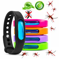 MOVI - Set de 4 Pulseras Repelentes de Mosquitos y Zancudos