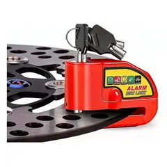 GENERICO - Alarma de Disco de Freno para Motocicleta con Sirena de 110 dB Impermeable Modelo Rojo