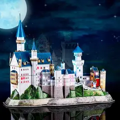 CUBICFUN - Rompecabezas 3D Castillo Neuschwanstein con Luces LED L174
