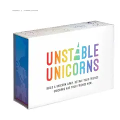 GENERICO - Juego de Cartas Unstable Unicorns Estrategia con Unicornios para Amigos