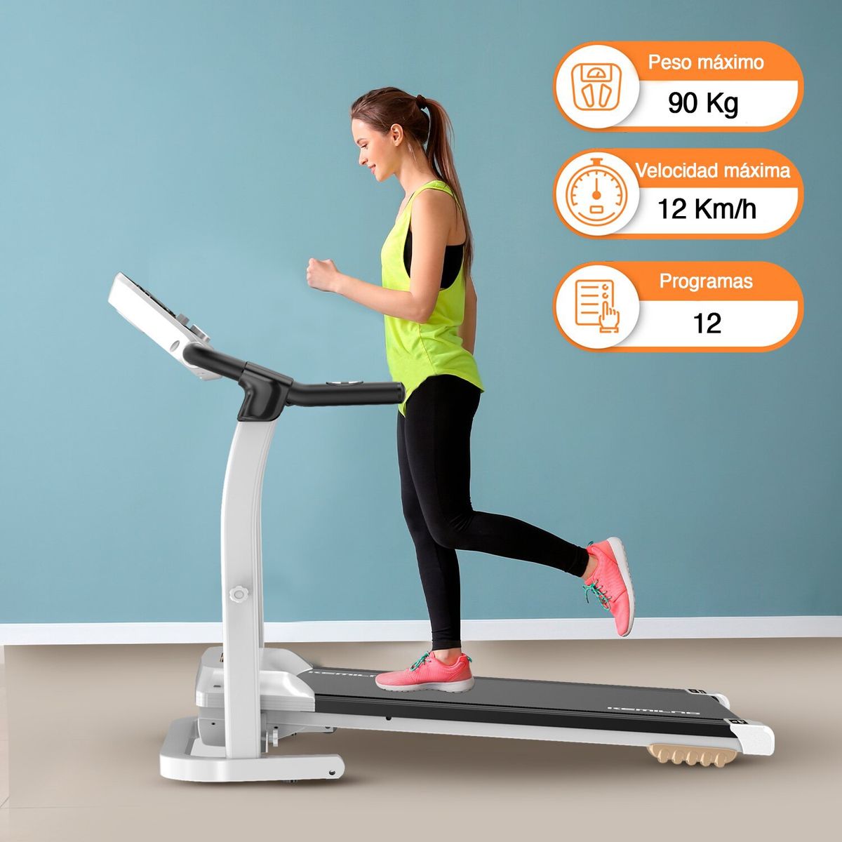 KEMILNG - Trotadora Kemilng Plegable M201 Bluetooth Blanco