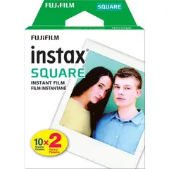 FUJIFILM - Papel Fotográfico Instax Square 2 Pack 20 Hojas Blanco
