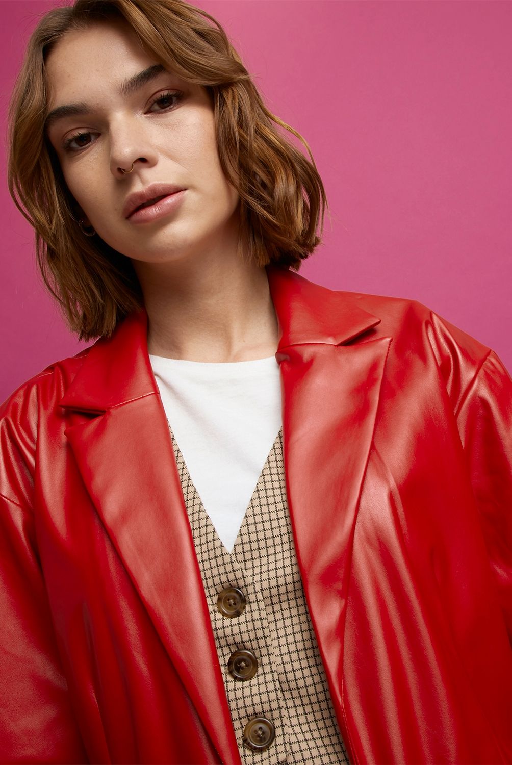 SYBILLA - Sybilla Blazer Ecocuero Mujer