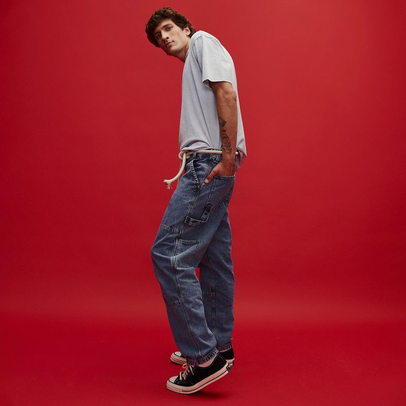 AMERICANINO - Jeans Carpinter Cargo Fit Hombre Americanino