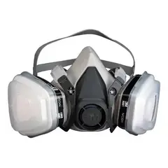 3M - Respirador Medio Rostro Modelo 6300. Con Filtros 6001