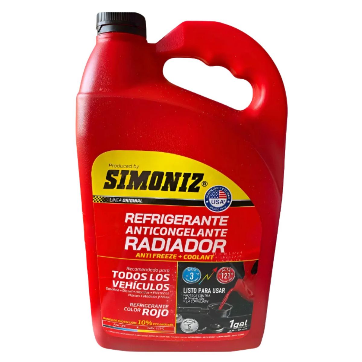 SIMONIZ - Refrigerante Anticongelante para Radiador 10% Rojo