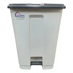 GENERICO - Papelero Basurero Pedal 34 Litros Blanco