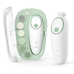 BEBE - Lima Eléctrica Uñas Bebé Momcozy Recargable 4 Velocidades LED