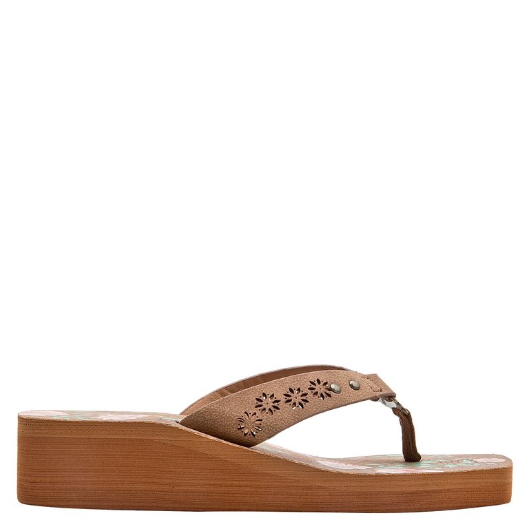 Sandalia Casual Mujer Marrón claro