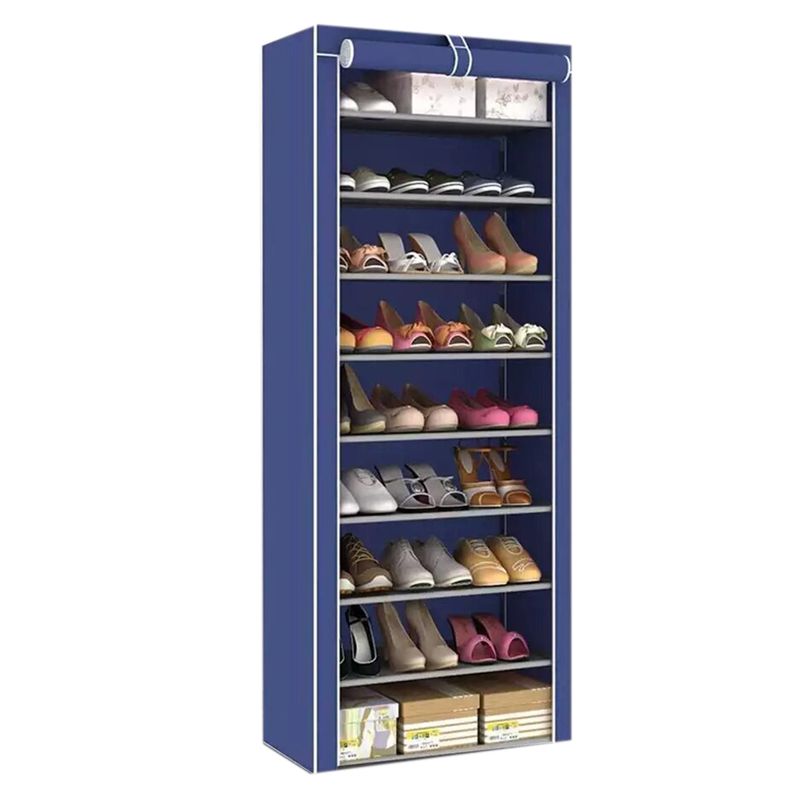 GENERICO - Zapatero Organizador de Zapatos Armable Azul (9P)