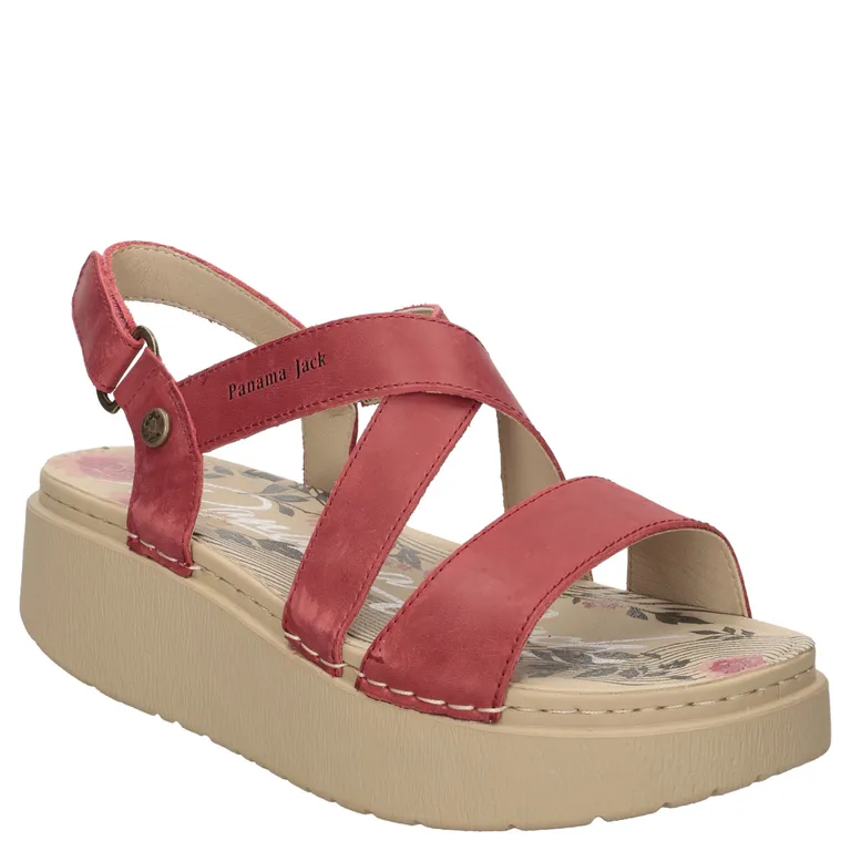 Sandalia Casual Mujer Rojo