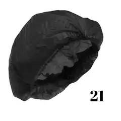 GENERICO - Pack 10 Unidades Cofia Desechable Negra de 21"