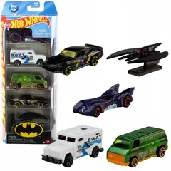 HOT WHEELS - Pack 5 Autos Batman Series Jkg08 1:64