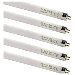 GENERICO - 5 Und Tubo Fluorescente T5 14w 6500k Luz Fría Blanco Frío