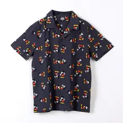 DISNEY - Camisa Manga Corta Niño Mickey Azul Marino
