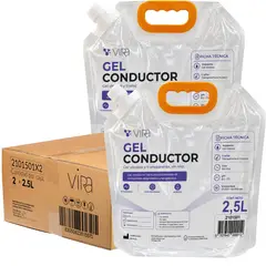 VIRA - Gel Conductor Ultrasonido Incoloro 2 x 2.5 Litros Doypack
