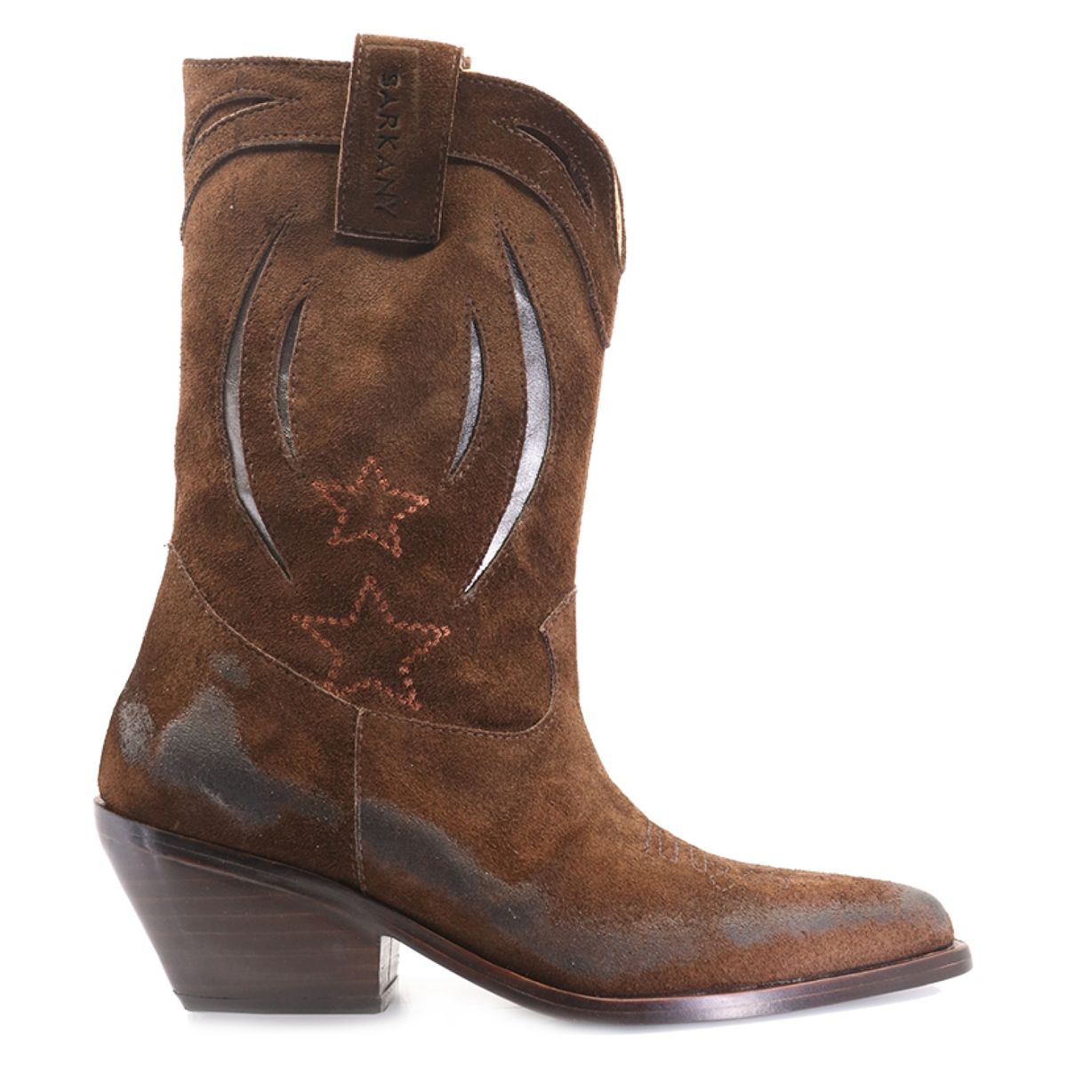 RICKY SARKANY - Bota Vaquera Mujer Cuero Café Ricky Sarkany