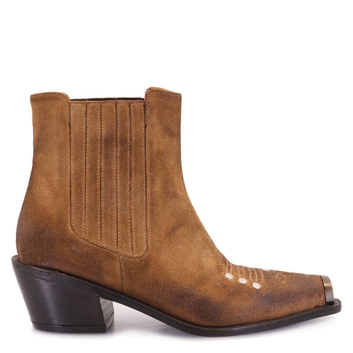 RICKY SARKANY - Bota Vaquera Mujer Cuero Café Ricky Sarkany